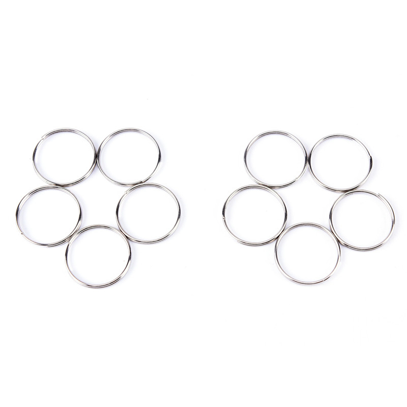 Set 10 Móc Khóa Bằng Thép Niken Chất Lượng Cao