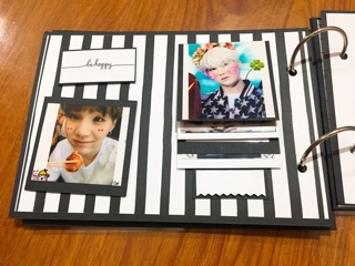 Scrapbook 15x21cm ( đen trắng )