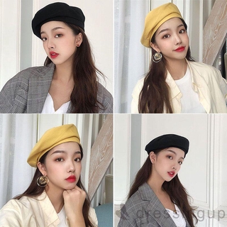 Mũ nồi màu trơn thời trang phong cách retro