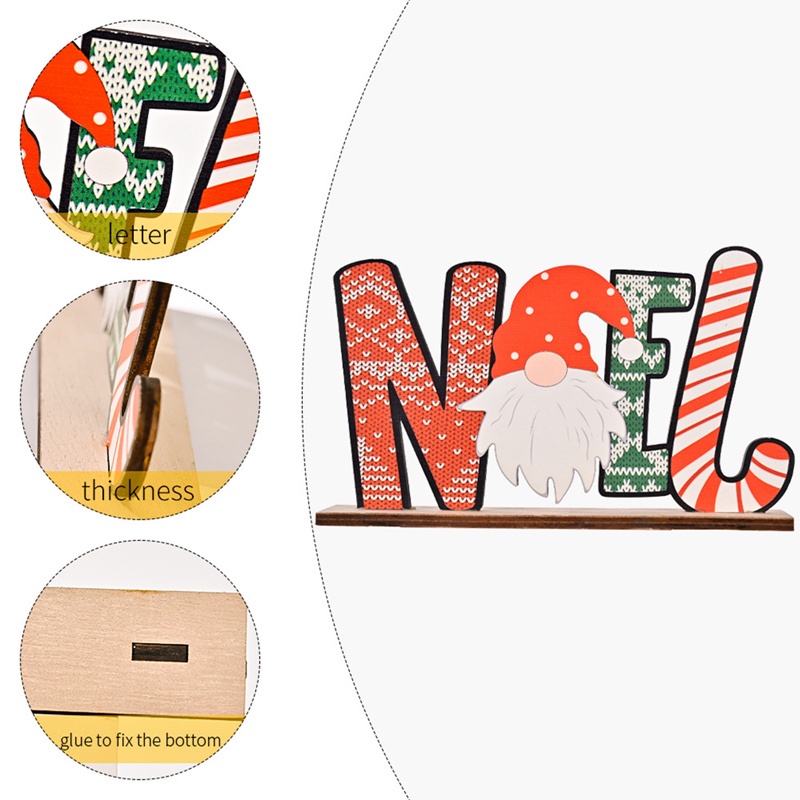 Tmdbyx Mới Phụ Kiện Trang Trí Giáng Sinh Bằng Gỗ