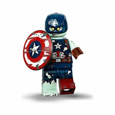 LEGO UNIK BRICK Marvel Zombie Captain Marvel Studios Nhân vật Đội trưởng Mỹ Zombie