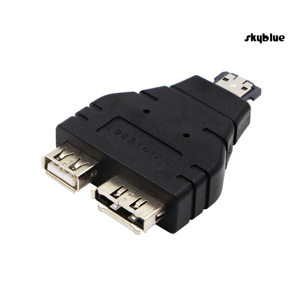 [SK]Power eSATA to eSATA USB Combo Splitter Converter Adapter Connector Dual Port