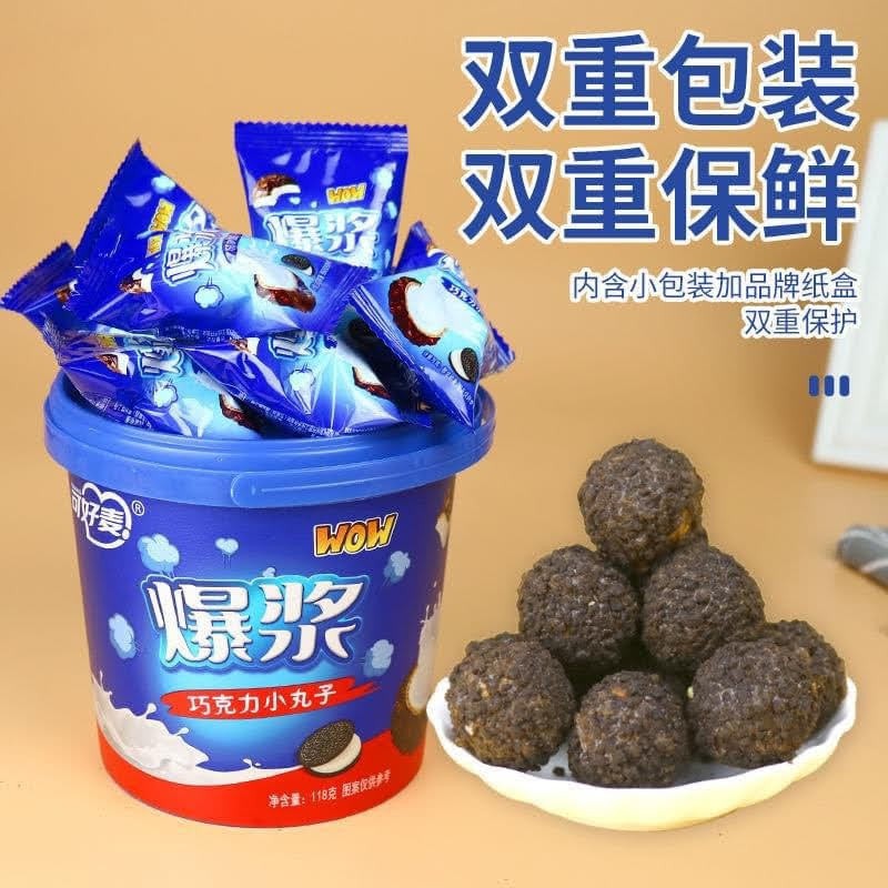 [ Sẵn hàng ] hộp 118g Bánh Oreo Socola Nhân Chảy 3 Lớp Siêu Ngon