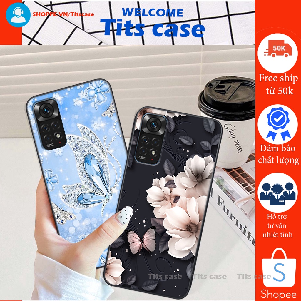 Ốp lưng  Xiaomi REDMI NOTE 11 / NOTE 11 PRO 4G / NOTE 11 PRO 5G in hình thiên nga,hoa may mắn, đặc sắc ĐỘC - LẠ - BỀN
