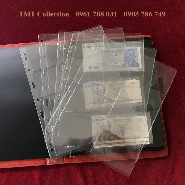 Combo 5 Phơi 8 ngăn trong suốt, chất liệu nhựa tổng hợp, vật dụng sưu tầm tem, thẻ, dẻo dai, bền chắc - TMT Collection -