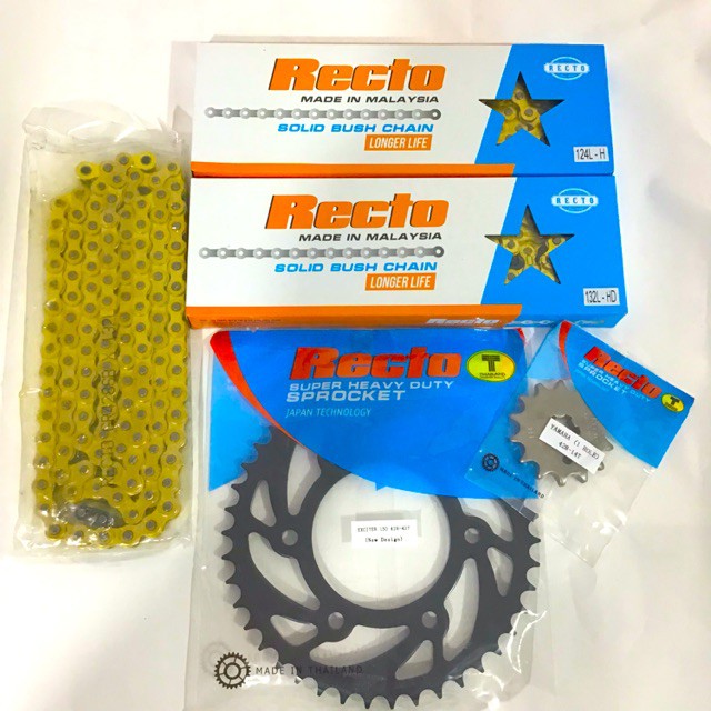 Combo Nhông sên đĩa Recto cho exciter 135,150, Winner, Sonic, Raider
