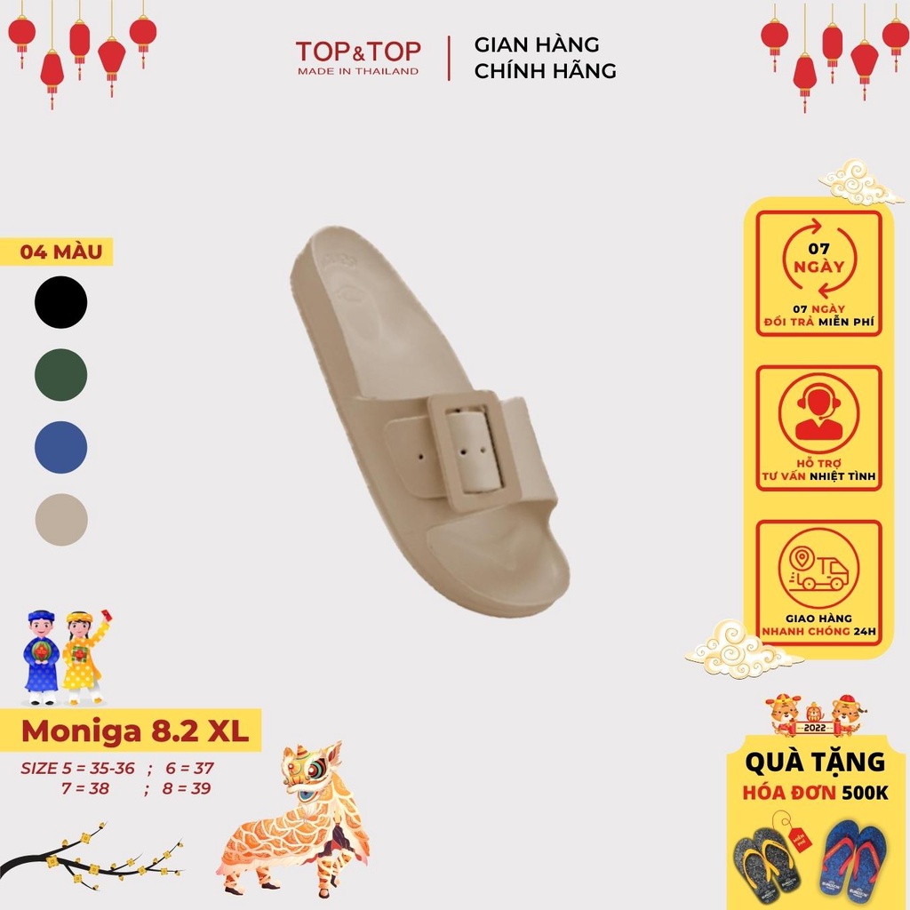 Dép Lê Quai Ngang Thời Trang Nữ Chống Trượt MONOBO Moniga 8.2 XL