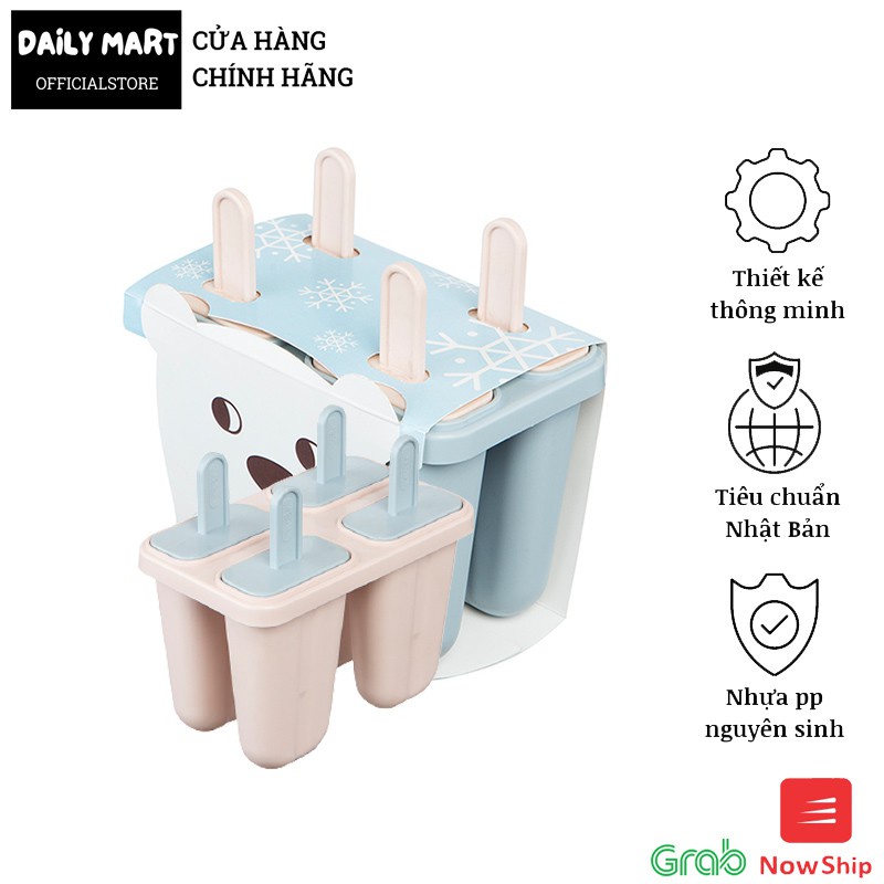 Combo 4 khuôn làm kem Inochi - nhỏ nhắn xinh xinh