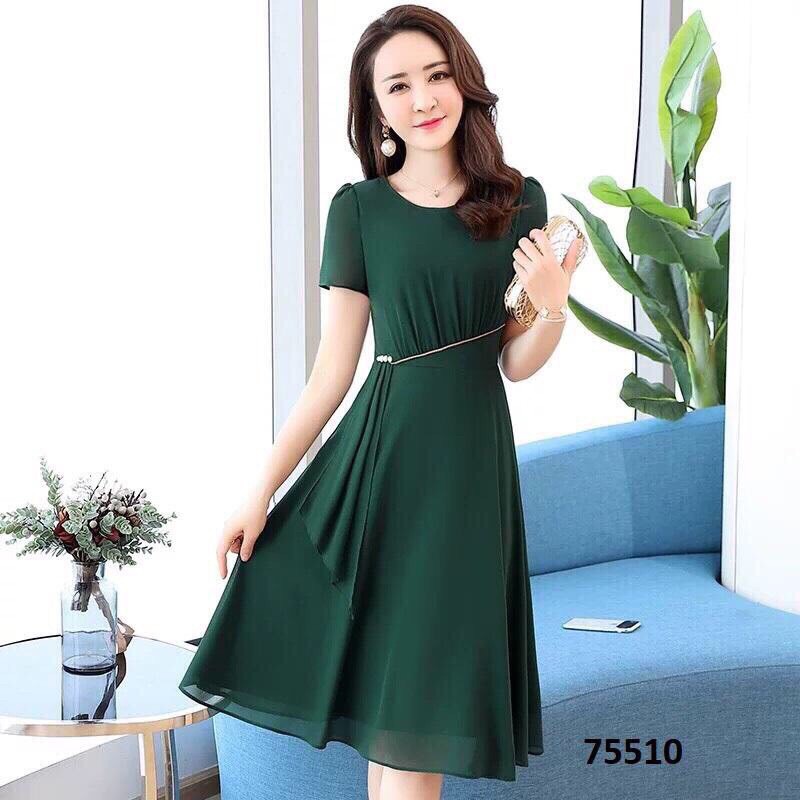 Đầm voan chiffon full.MLXL2XL / Đầm trung niên