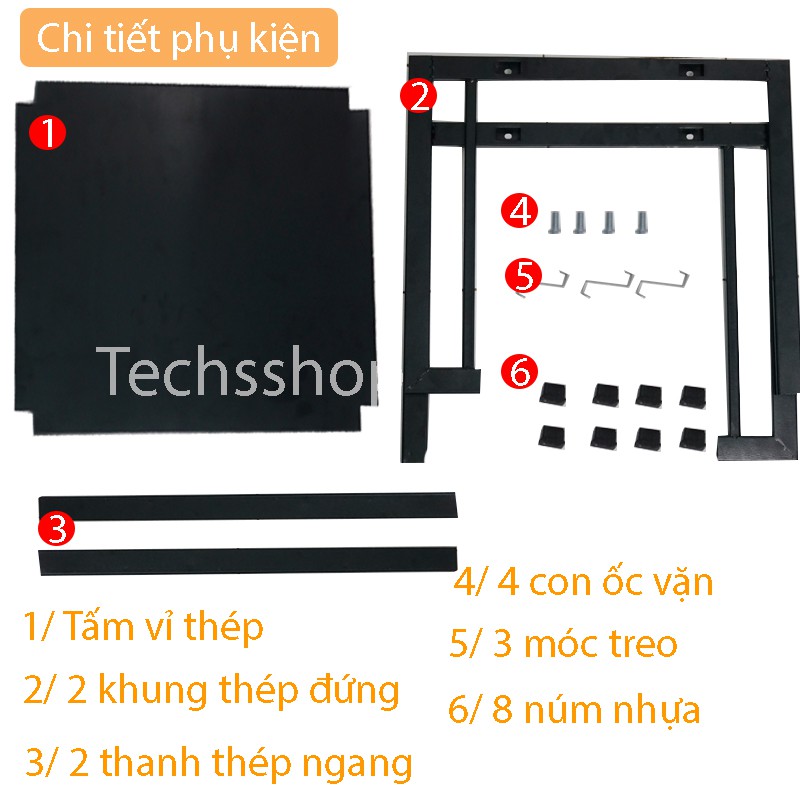 Kệ Để Lò Vi Sóng Bằng Thép Không Rỉ Trên Bàn Tiện Lợi