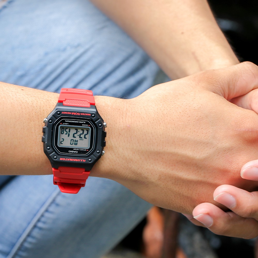 Đồng Hồ Nam Casio Standard W-218H-4BVDF Chính Hãng Dây Nhựa | Casio Standard W-218H-4B