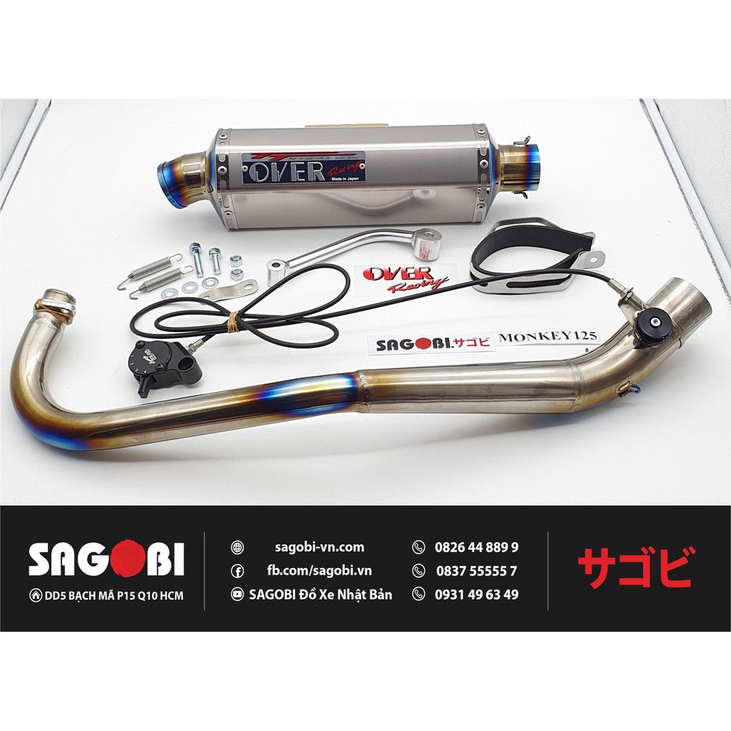 KIT PÔ TITAN TT FORMULA CÓ ĐIỀU CHỈNH ÂM LƯỢNG (MONKEY 125) (LON PÔ: 350mm) Mã 22-012-46