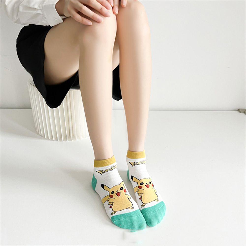 Vớ Cotton Thêu Họa Tiết Hoạt Hình Động Vật Dễ Thương Thoải Mái Cho Nữ