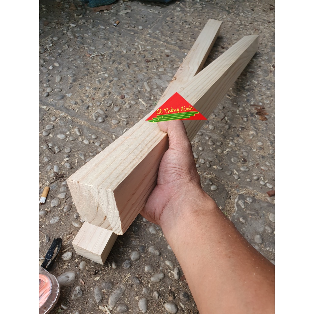 Thanh gỗ thông vuông 5cm, dài 1m bào láng 4 mặt, cực đẹp cực chắc chắn, dùng đóng bàn, ghế,khung sườn,decor...