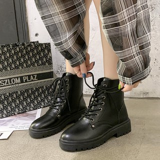 Boot chiến binh da mềm đi êm chân cá tính cho nữ 6682