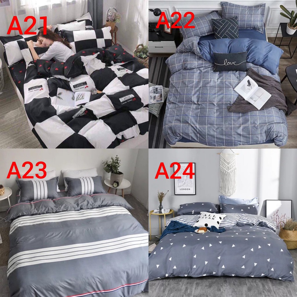 Set Chăn Ga Gối Cotton Poly Nhập Nhiều Mẫu ( Ib Chọn Mẫu)