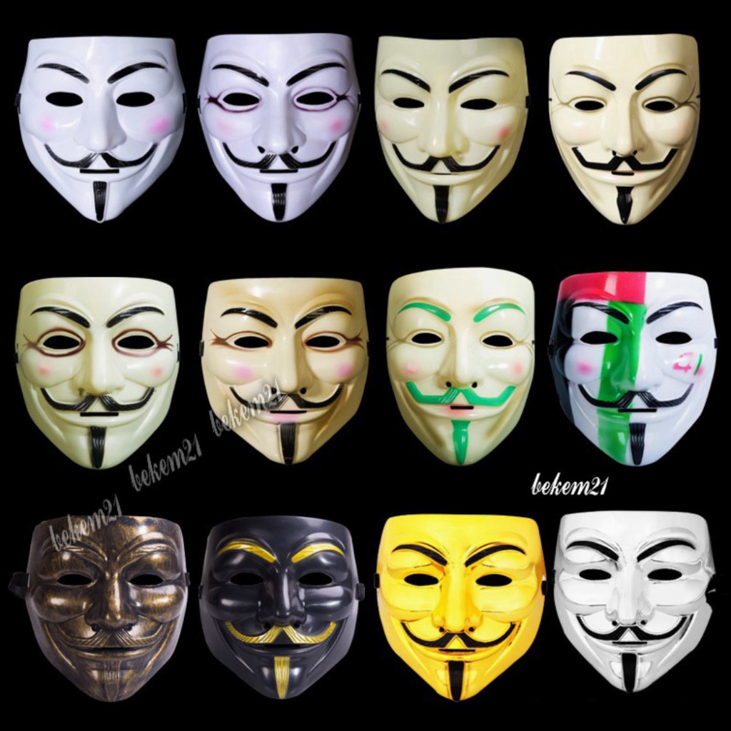 (50 MẪU) Mặt Nạ Hacker Vàng Bóng Trắng Jabbawookeez Jason Thanh Trừng nhiều mẫu hóa trang halloween sự kiện lễ hội
