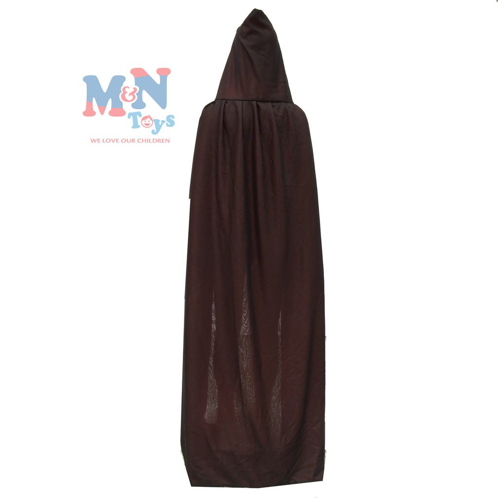 Áo choàng ma cà rồng đỏ đen có mũ dài 80cm cho bé hóa trang Halloween