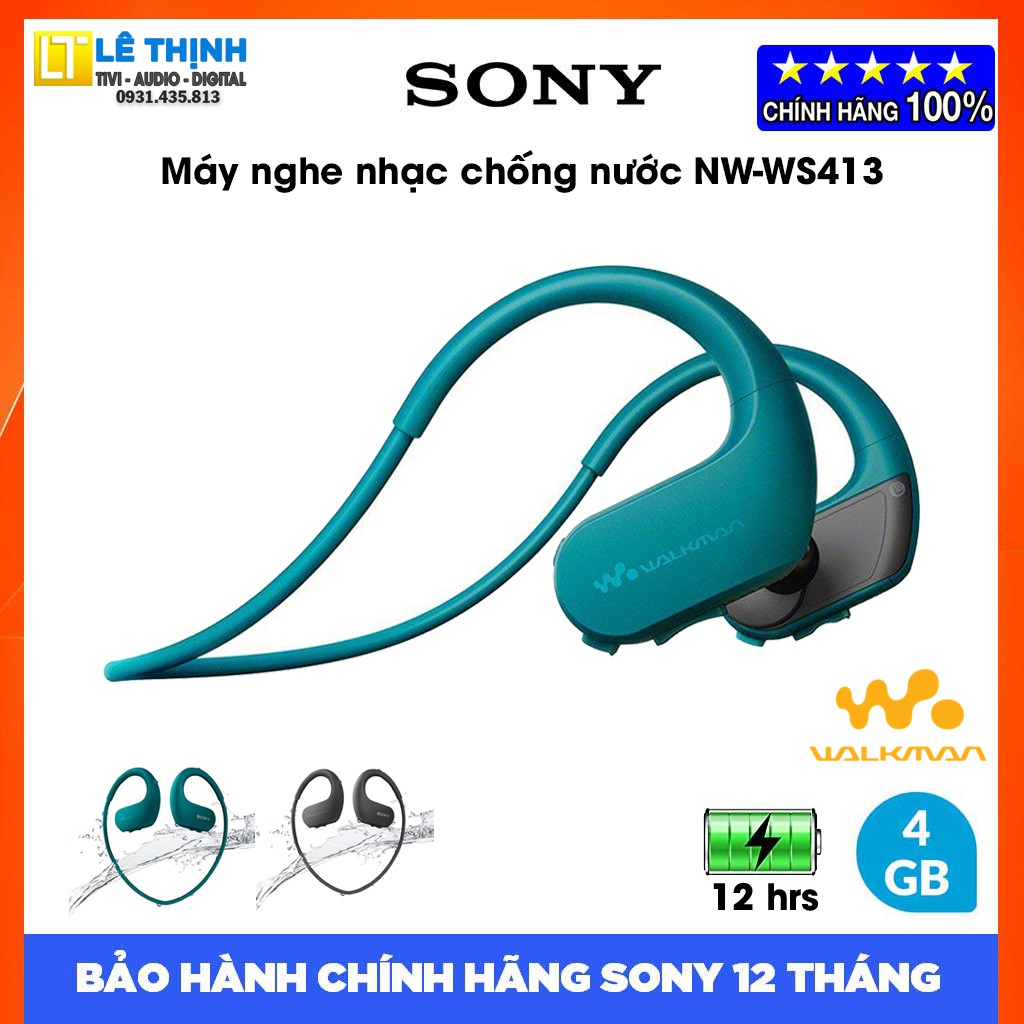 Máy nghe nhạc Sony Walkman NW-WS413 {4GB} | Hãng phân phối | Bảo hành chính hãng 12 tháng toàn quốc