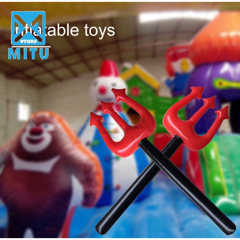 Đồ Chơi Bơm Hơi / Đồ Chơi Cây Đinh Ba Bơm Hơi 90 Cm Nhiều Màu Độc Đáo