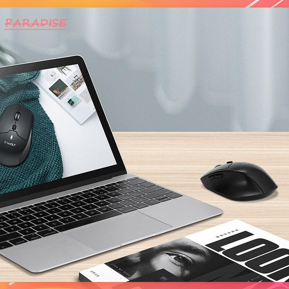 Paradise1 A1 2.4GHz Rechargeable 1600DPI Adjustable Smart Wireless AI Voice Mouse 