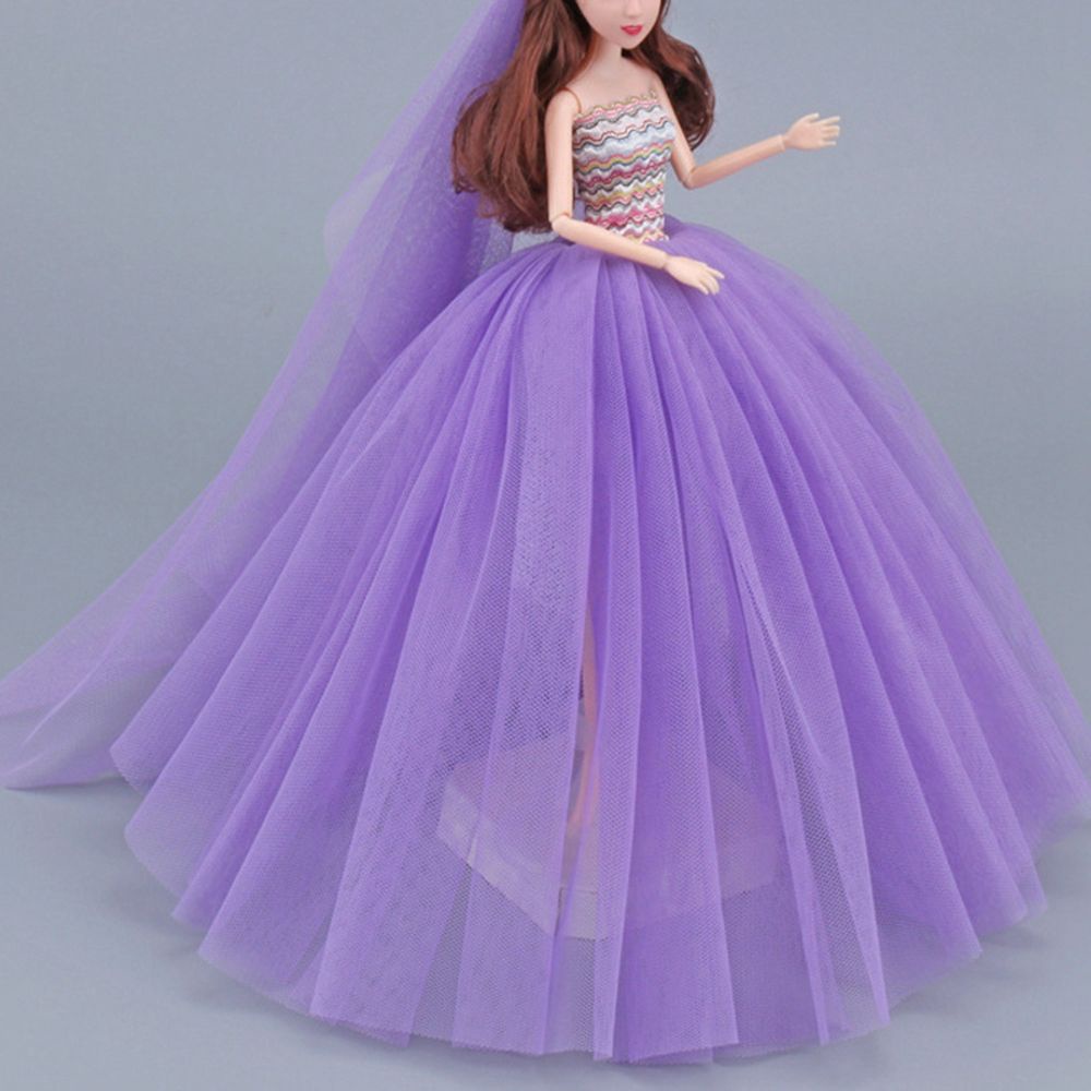 Đầm cưới 5 màu thời trang dành cho búp bê 30cm