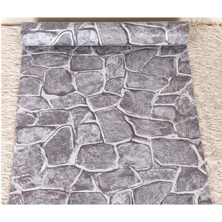 3m giấy dán tường khổ 45cm họa tiết giả đá