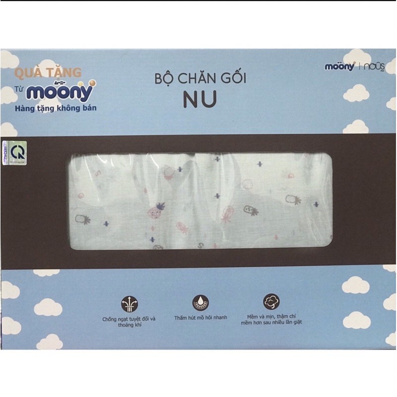 Bộ chăn gối Nous [ quà tặng moony] sale sốc