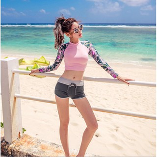 Có sẵn bikini đồ bơi croptop hồng