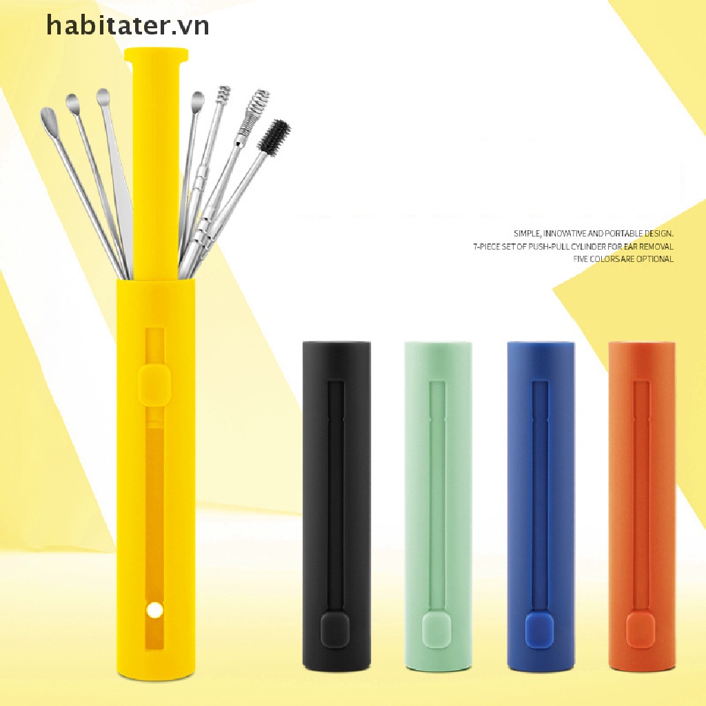 Set 6 / 7 Dụng Cụ Lấy Ráy Tai Bằng Inox Tiện Dụng