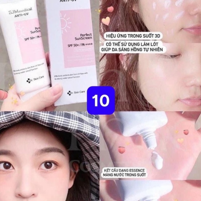 [Ảnh thật] Chống nắng SJM medical anti-uv chính hãng