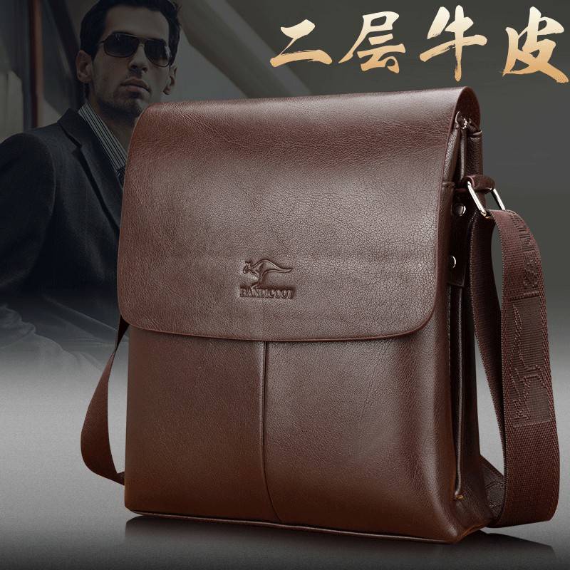 Túi xách nam Kangaroo mới Túi kinh doanh Túi đeo chéo nam Túi đeo chéo Backpack Phiên bản Hàn Quốc của túi thủy triều Tú