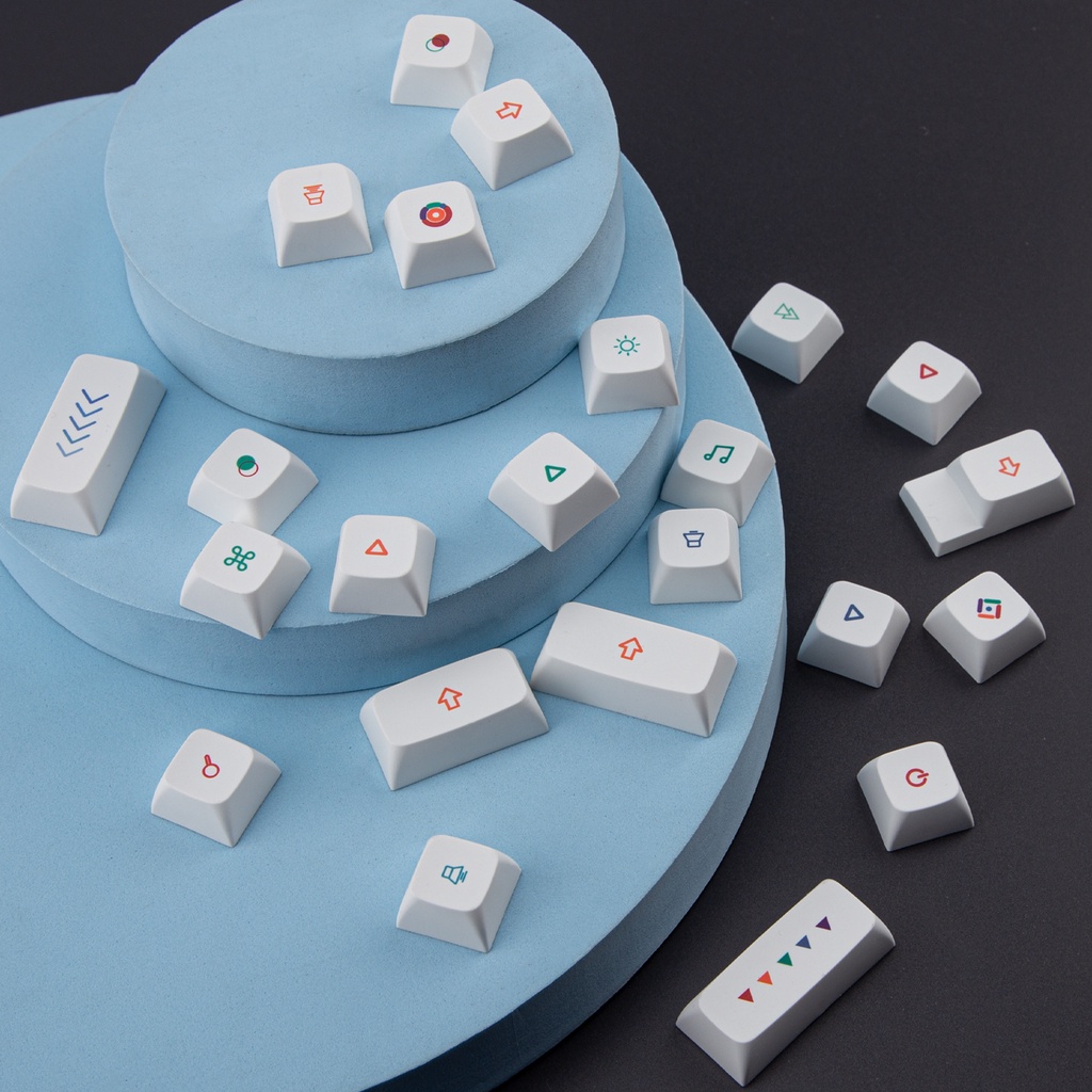 PBT XDA Profile 127 Phím Keycaps Dye Thăng hoa Bố cục ANSI cho bàn phím cơ Công tắc Gateron Kailh Cherry MX