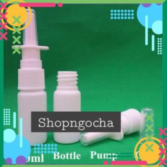 [TOP GIÁ RẺ] Chai nhựa xịt mũi thẳng rỗng 10ml, 20ml, phụ kiện du lịch