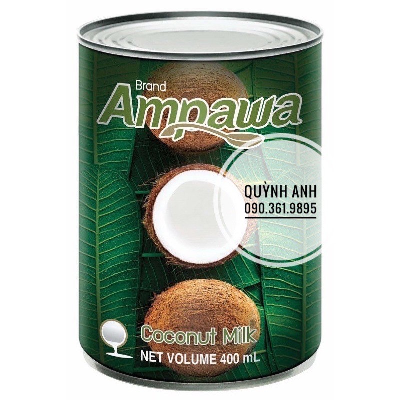 Cốt dừa lon Ampawa Thái Lan 400ml