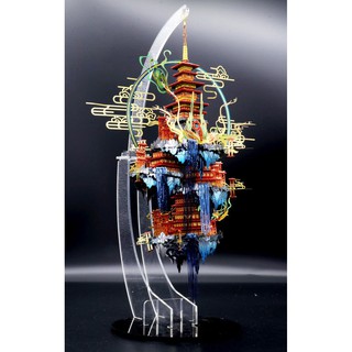 Mô hình lắp ghép kim loại 3d Bồng lai đảo (MU)