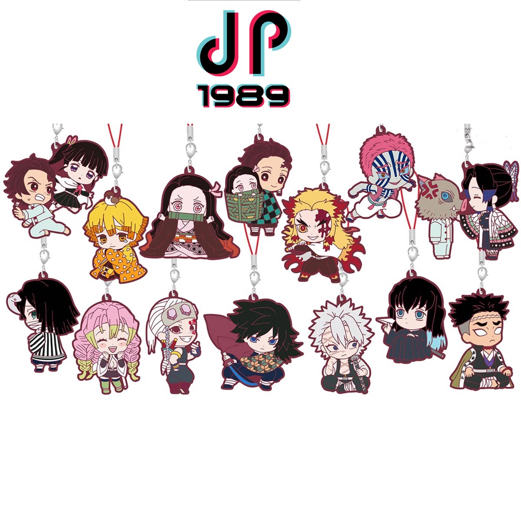 Móc Khóa Cao Su Thanh Gươm Diệt Quỷ Vol 10 Chính Hãng BANDAI