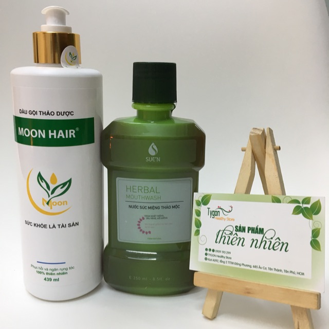 Combo sản phẩm thảo dược chăm sóc tóc, răng miệng
