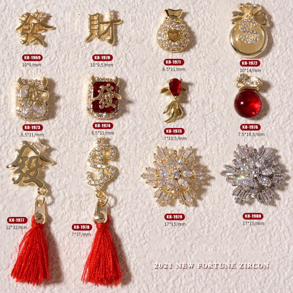 [Hàng mới về] Hạt cườm hình hoa dễ thương đính trang trí móng tay