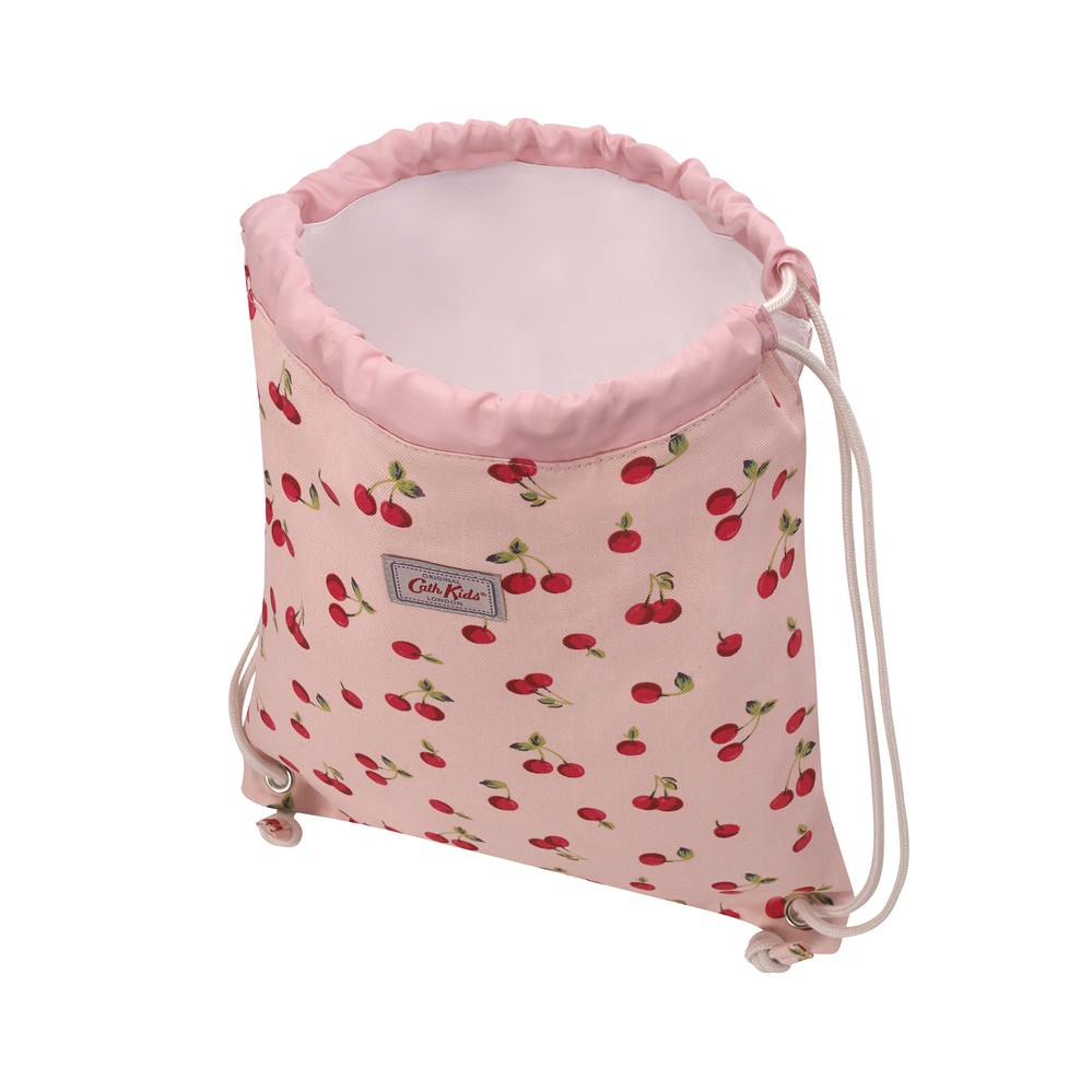 Cath Kidston - Balo dây rút trẻ em Kids Drawstring Bag Cherries - 1001730 - Blush