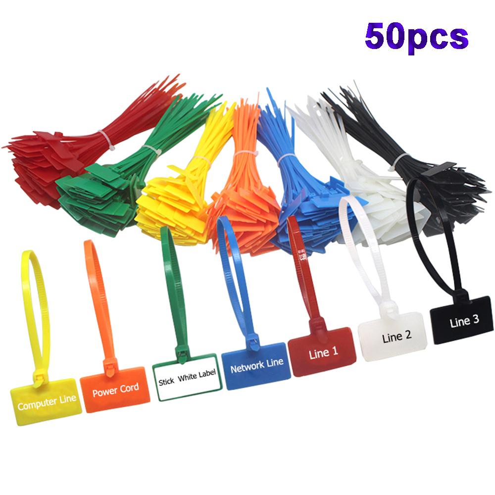 Set 50 Thẻ Nhựa Đánh Dấu Dây Điện Tiện Dụng