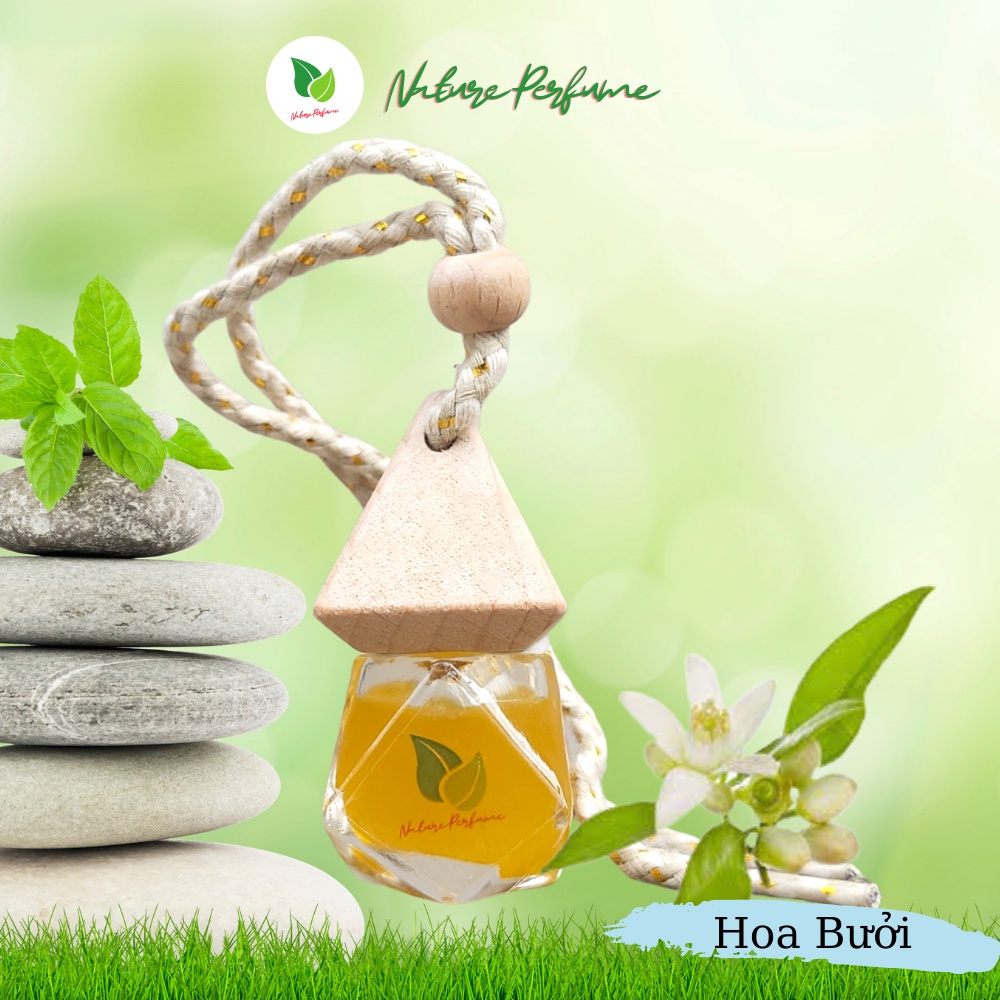 Tinh dầu treo xe oto Nature Perfume tự nhiên, nguyên chất, treo xe, kẹp điều hòa: Tinh dầu Cam, Bưởi