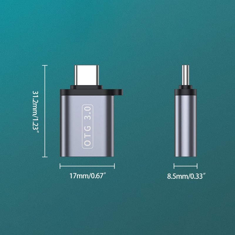 Đầu chuyển đổi Otg 3.0 Type C sang Usb Mini có dây đeo cho điện thoại