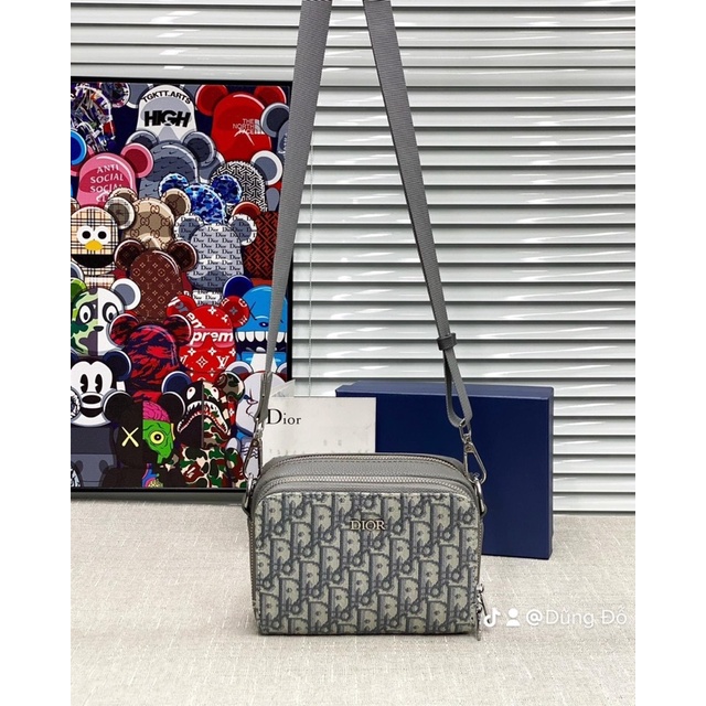 Túi đeo chéo bản cao cấp kèm hộp - Bag Dio.r trai gái đeo siêu chất TC006