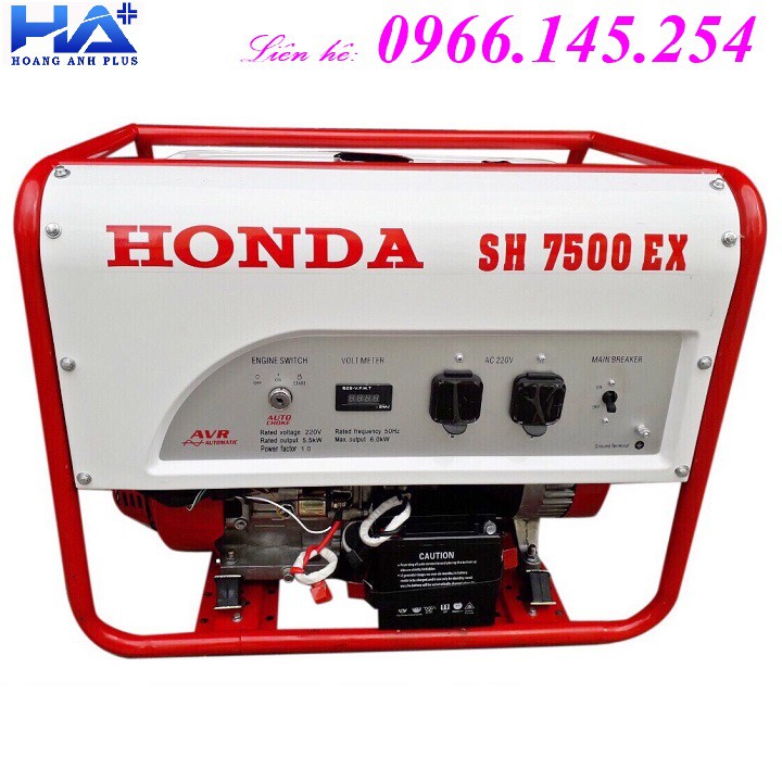 Máy Phát Điện Honda 6kw SH7500 Chạy Xăng & Đề Nổ