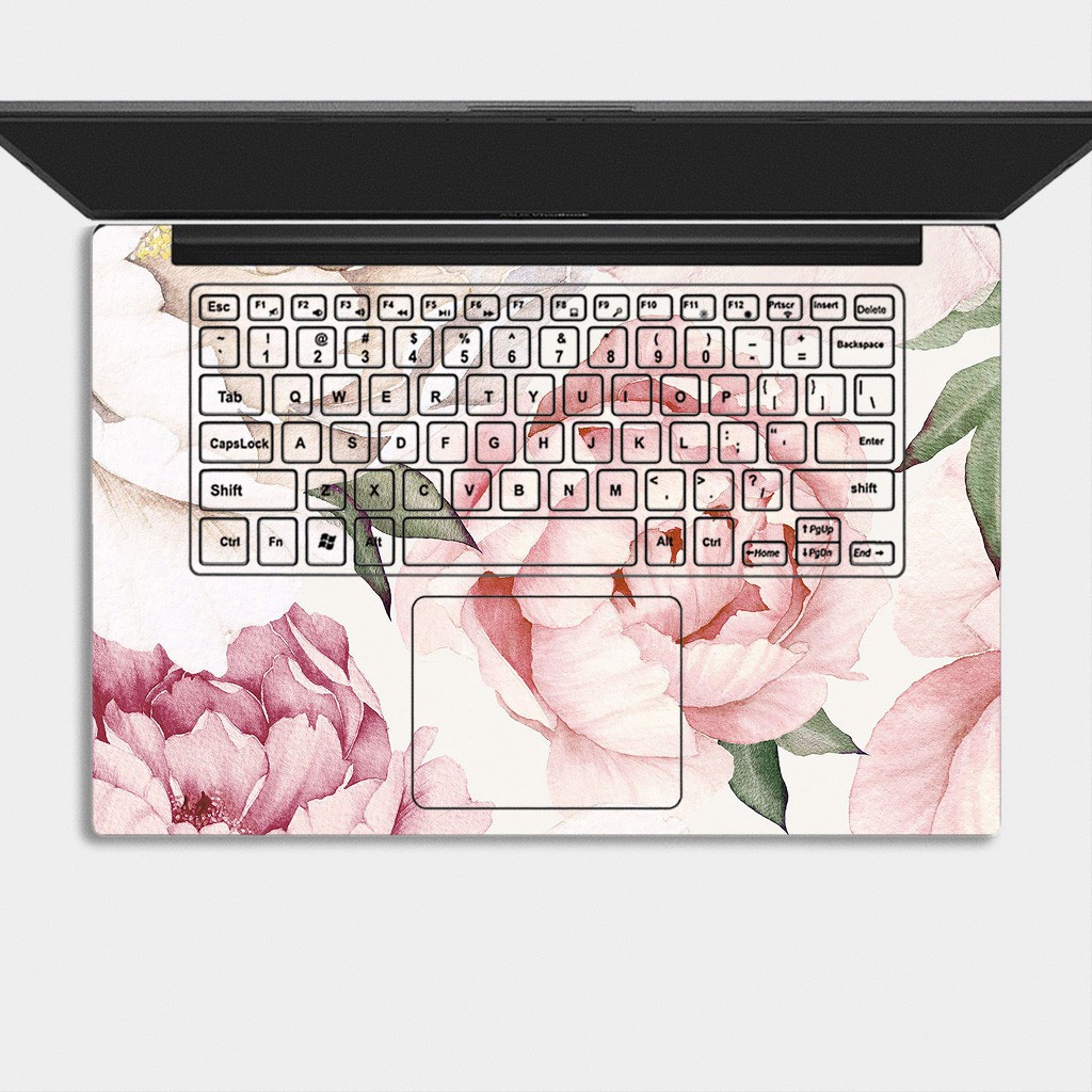 Bộ skin dán laptop mẫu Floral / Có mẫu decal dán cho tất cả các hãng máy tính
