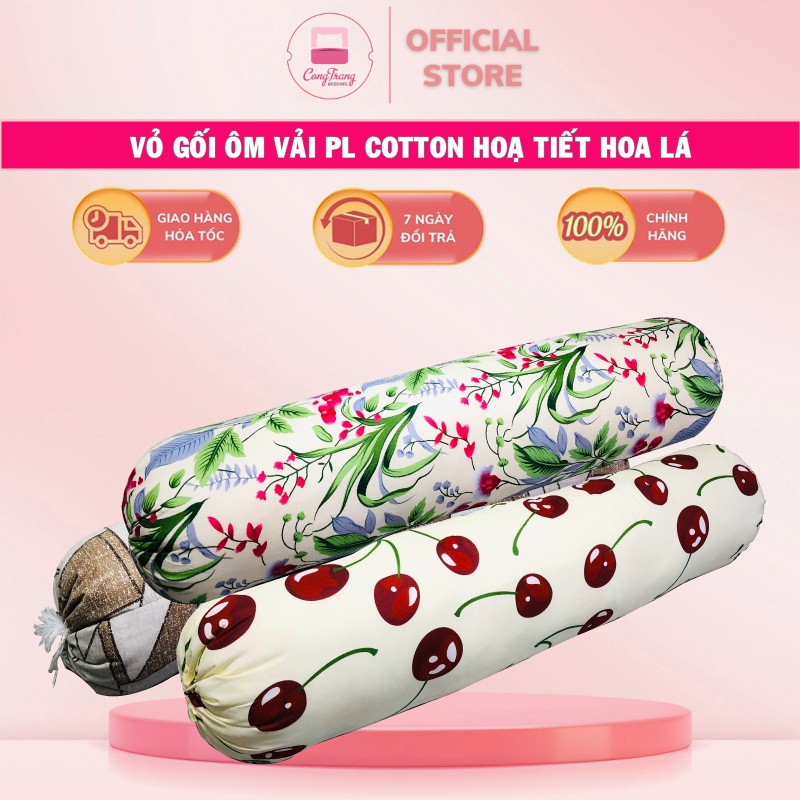 Vỏ gối ôm bông Gòn tinh khiết ép hơi (35cm x 100cm) - 10 Mẫu Mới Hot Nhất