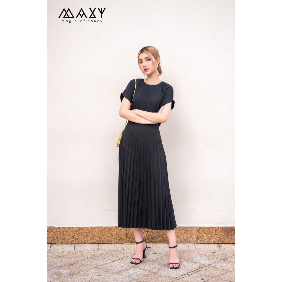 Chân váy dài xếp ly rẻ quạt long pleated skirt Maxy Workshop