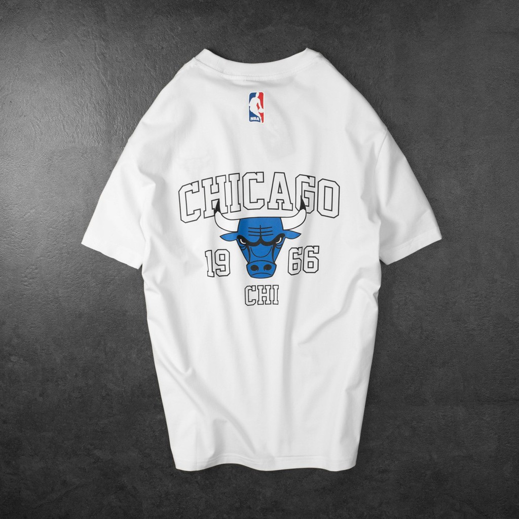 (3 màu) Áo thun cotton cao cấp NBA Chicago Bulls
