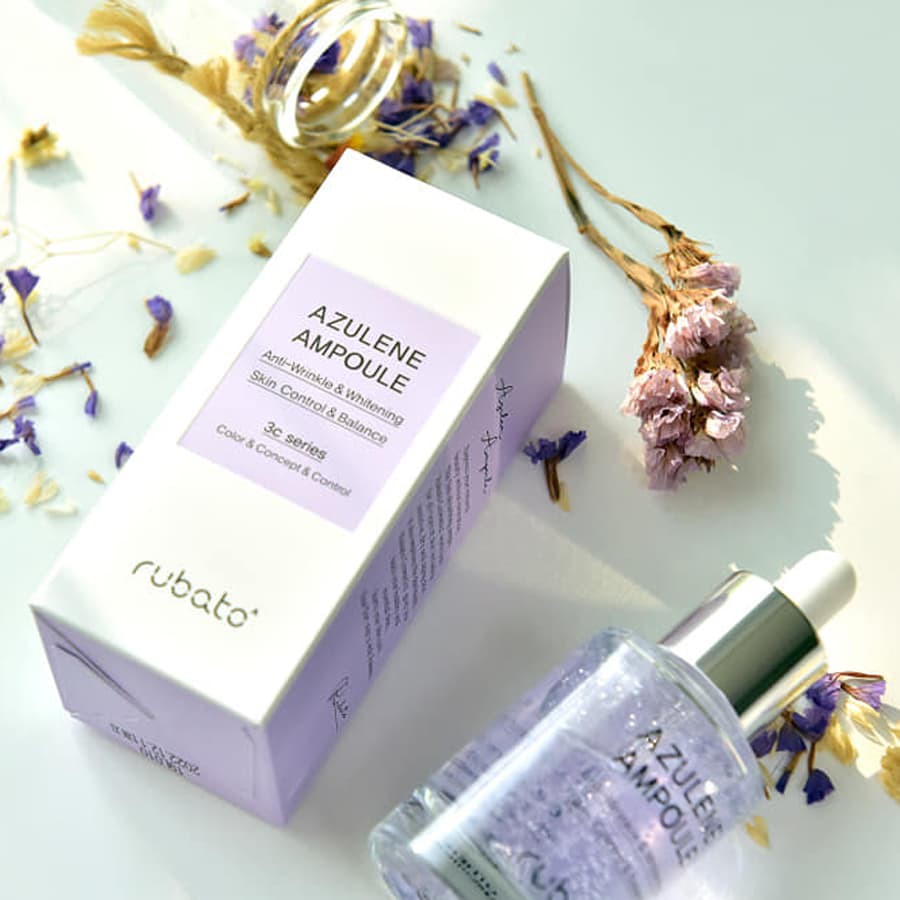 Serum Trắng Da Mờ Thâm Rubato Azulene Ampoule, Tinh Chất Collagen, Chống Lão Hóa, Giảm Khô Da , Thương Hiệu Hàn Quốc